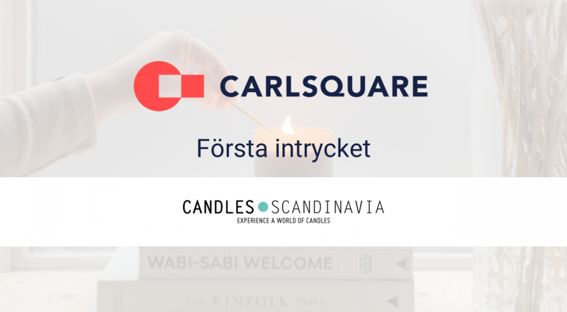 Första intrycket Candles Scandinavia